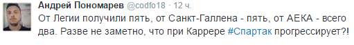 "Посмотрите на таблицу чемпионата. Это объективный показатель". Реакция Твиттера на спартаковский позор "Посмотрите на таблицу чемпионата. Это объективный показатель". Реакция Твиттера на спартаковский позор