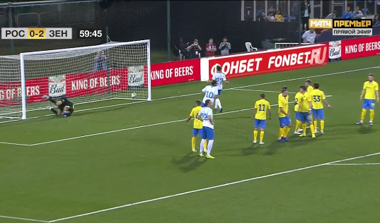 Гениальный Терентьев и портье из отеля в воротах. Оценки погрома, устроенного "Зенитом" "Ростову"