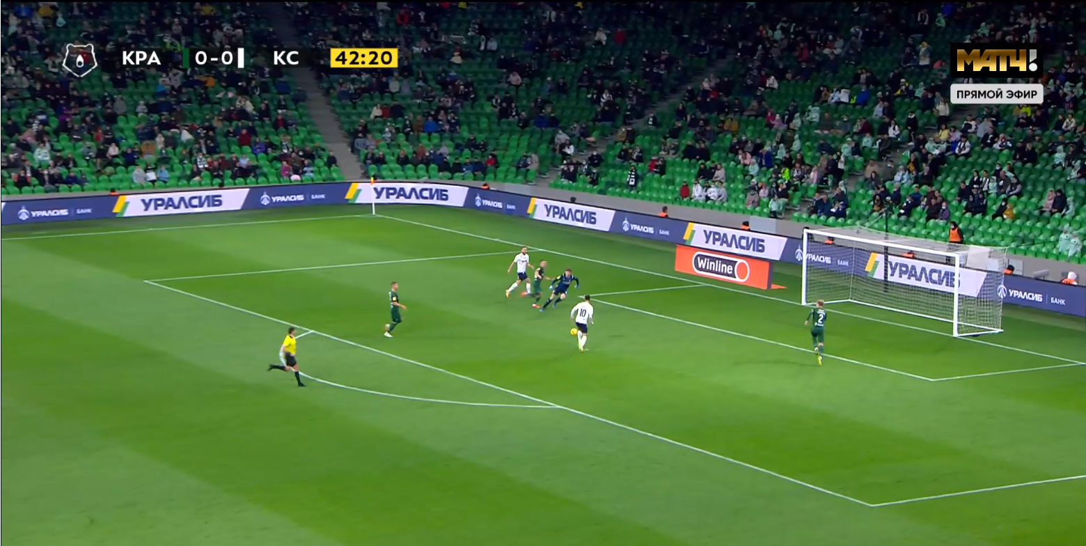 Чудовищная ошибка Петрова, 8 сейвов Ломаева и 5-й гол Сарвели в сезоне. "Крылья" увезли победу из Краснодара